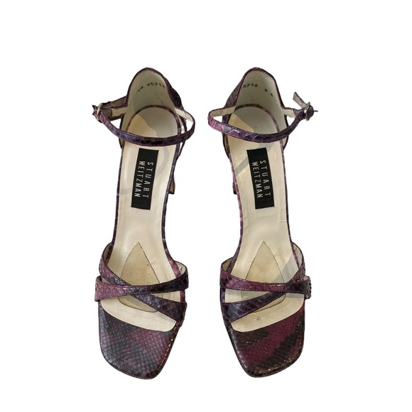 Stuart Weitzman Stencil Python Heels 8 - Picture 3 of 7